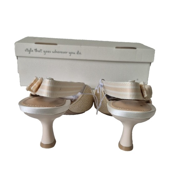 A New Day Shoes Womens Size 11 ivory‎ Milan Heel Slingback New in Box - Picture 2 of 9